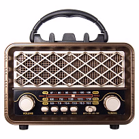 Ретро радио в стиле радиолы, диапазон частот  AM FM SW, USB, Bluetooth, Heritage Timeless, цвет  коричневый