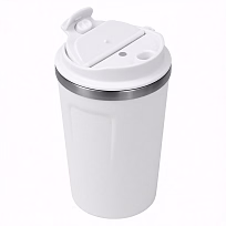 Термокружка Zencup вакуумная, стальная, 380 мл, белая