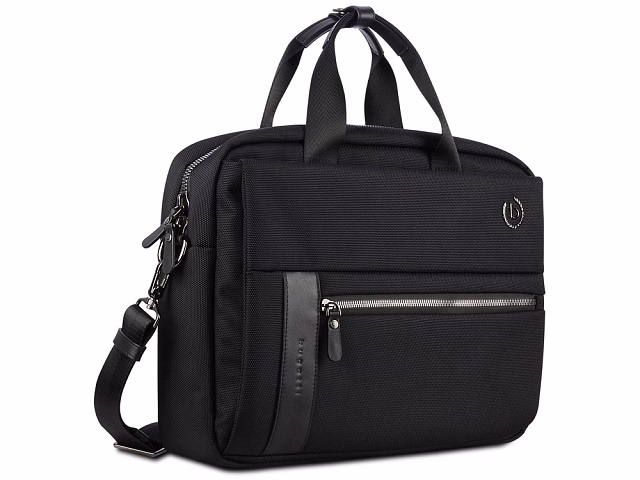 Портфель мужской BUGATTI Nero 15'', чёрный, нейлон 1680D/кожа, 42х10х30 см Портфель мужской BUGATTI Nero 15'', чёрный, нейлон 1680D/кожа, 42х10х30 см