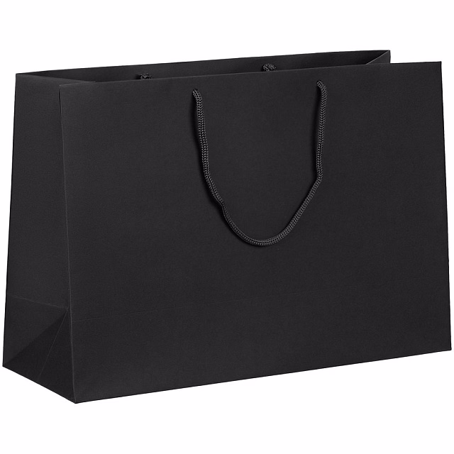 Пакет бумажный Ample Thin M, черный Пакет бумажный Ample Thin M, черный