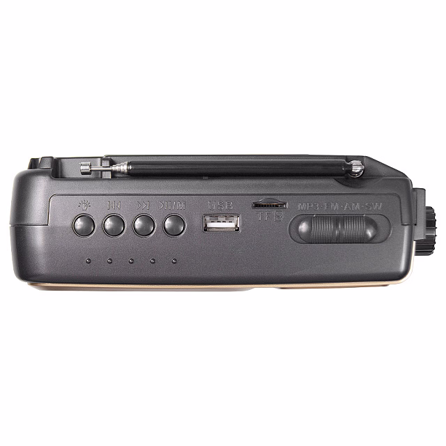 Ретро радио Heritage Melody,  Bluetooth, AM/FM/SW, LED-подсветкой, USB, TF и MP3-плеером, цвет светло-коричневый