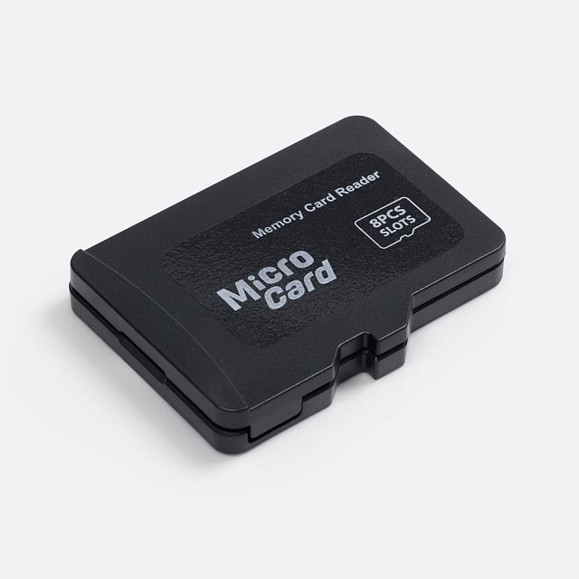 Футляр для карт памяти и SIM Multitask, черный