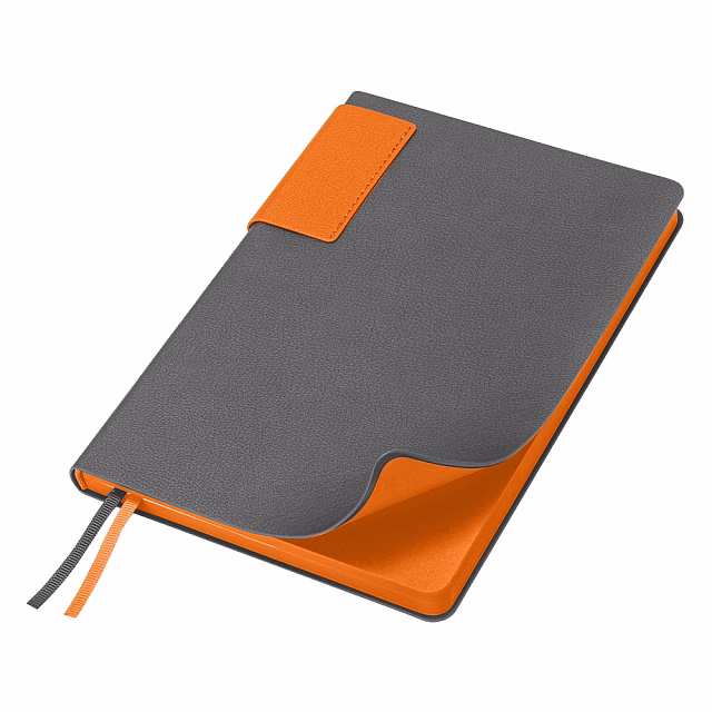 Ежедневник Flexy Star Sivilia Grey Edition Color А5 серо-оранжевый, недатированный в гибкой обложке Ежедневник Flexy Star Sivilia Grey Edition Color А5 серо-оранжевый, недатированный в гибкой обложке