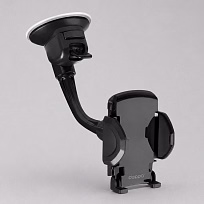 Универсальный держатель Crab 2 для смартфонов, гибкая штанга, черный, Deppa