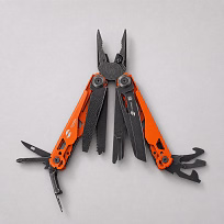 Мультитул Stinger, 107 х 19 мм, 19 функций, сталь, оранжевый корпус, стоунвош, в картонной коробке, в комплекте нейлоновый чехол
