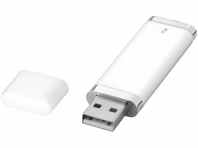 Флеш-карта Flat USB 2.0 на 4 Гб, белый Флеш-карта Flat USB 2.0 на 4 Гб, белый