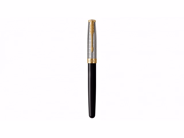 Ручка-роллер Parker Sonnet Premium Refresh BLACK GT, стержень: F, цвет чернил: black, в подарочной упаковке