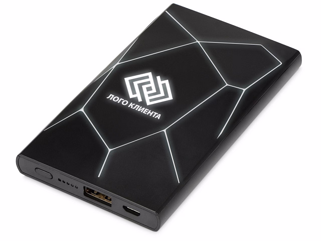 Портативное беспроводное зарядное устройство Geo Wireless, 5000 mAh, черный Портативное беспроводное зарядное устройство Geo Wireless, 5000 mAh, черный