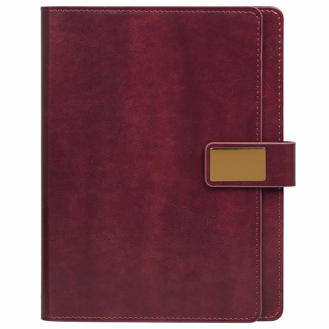 Ежедневник Alfa Brandy Business Edition B5 бордовый, в подарочной коробке