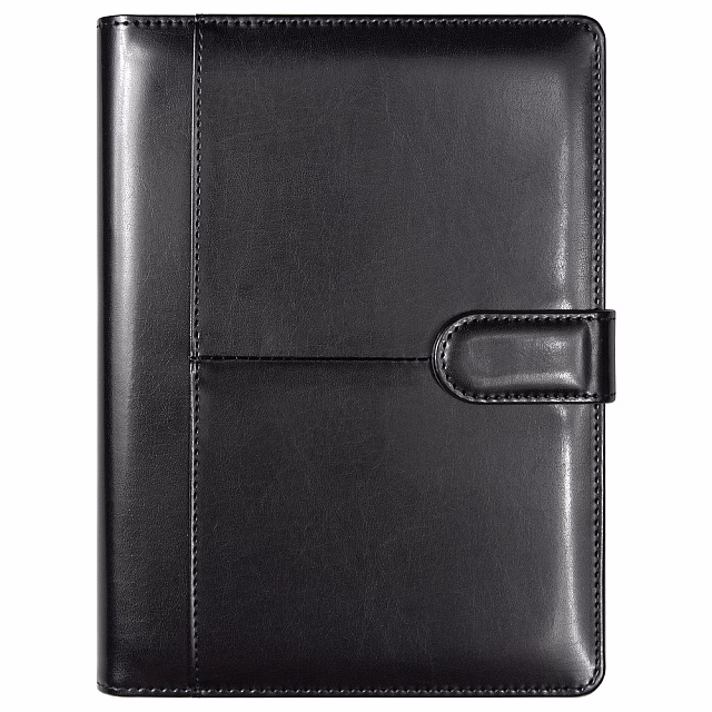 Ежедневник в суперобложке Country Business Pristine A5+, черный, недатированный, с магнитным клапаном, в твердой обложке c поролоном, в подарочной коробке