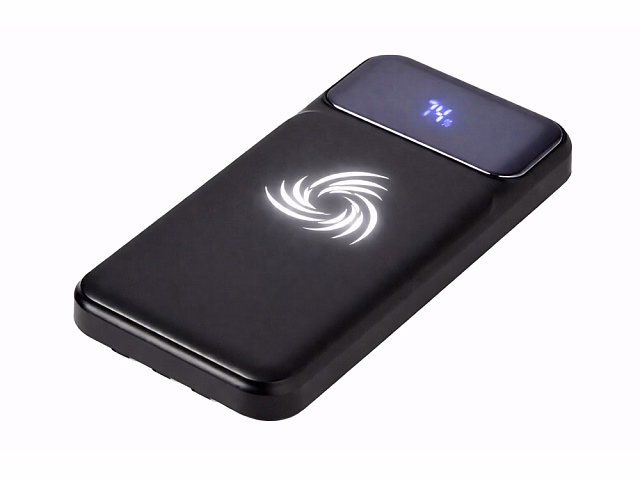 Внешний беспроводной аккумулятор c QC/PD Арти, 10000 mAh, черный Внешний беспроводной аккумулятор c QC/PD Арти, 10000 mAh, черный