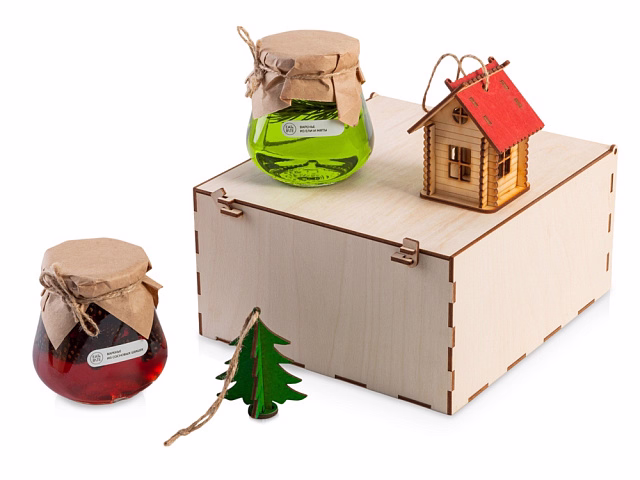 Подарочный набор Decoration Deluxe 2.0 с двумя видами варенья, натуральный